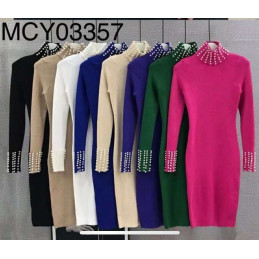 Sukienka z golfem PEREŁKI