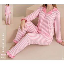 Piżama welurowa PASKI VS