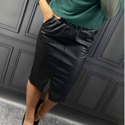 Spódnica ekoskóra CZARNA