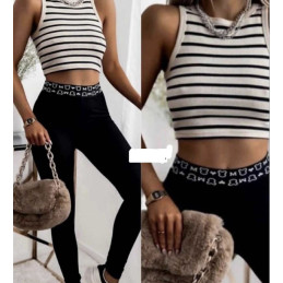 Legginsy prążek MYSZKA