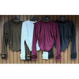 Bluzka z długim rękawem...