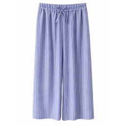 Spodnie zwiewne w paski w...