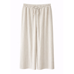 Spodnie zwiewne w paski w...