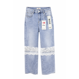 Spodnie jeansowe dzwony ze...