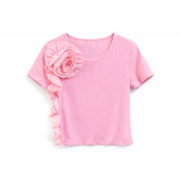 Podkoszulek z różyczką w...