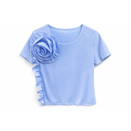 Podkoszulek z różyczką w...