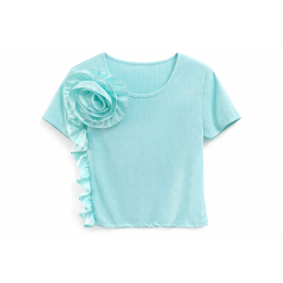 Podkoszulek z różyczką w...