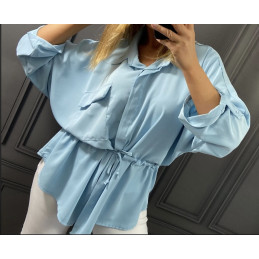 Bluzka koszula wiązana w...