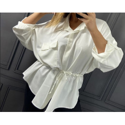 Bluzka koszula wiązana w...