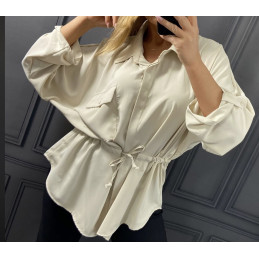 Bluzka koszula wiązana w...